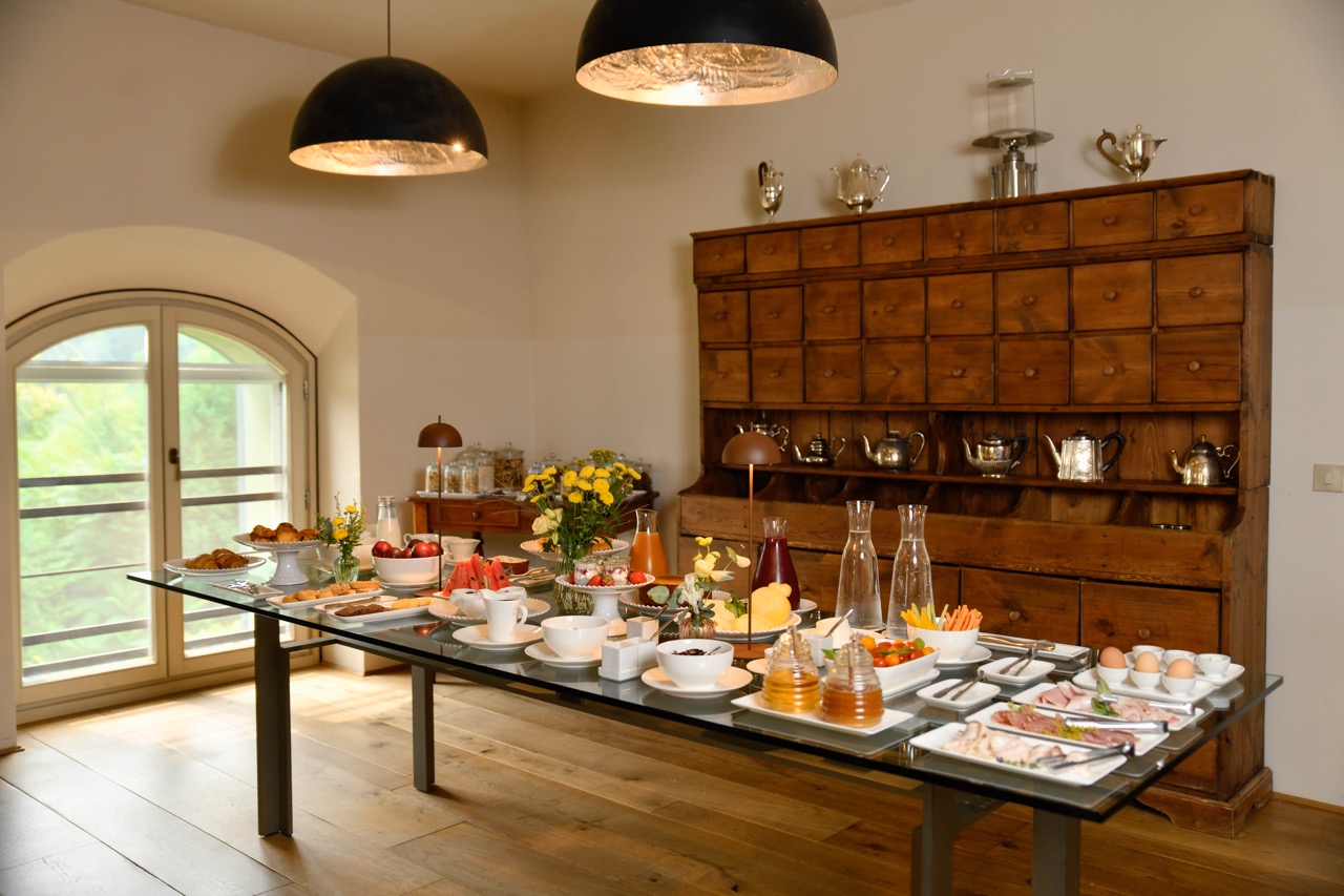 La sala colazione de La Locanda alla Raia