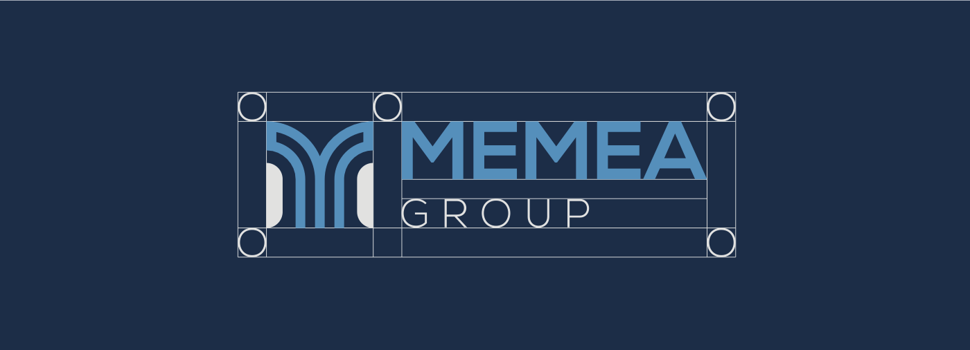 Griglia di costruzione del logo MEMEA Group